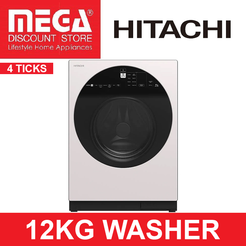 HITACHI BD-120GV 12KG FRONT LOAD WASHER (4 TICKS)