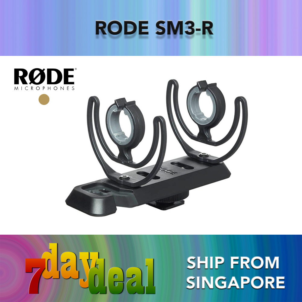 Rode SM3-R Camera Shoe Shockmount for M5, NT5, NT55, NTG1, NTG2, NTG3, NTG4, and NTG4+ Microphone